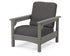 POLYWOOD Club Chair in Slate Grey / Ash Charcoal