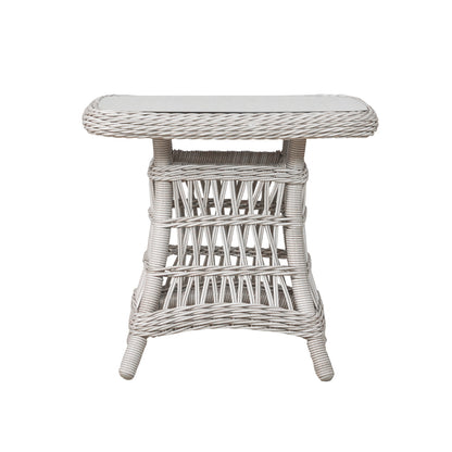 Lloyd Flanders Mackinac 25" Square End Table, lifestyle photo 2
