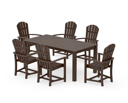 POLYWOOD Palm Coast 7-Piece Parsons Dining Set in Kona