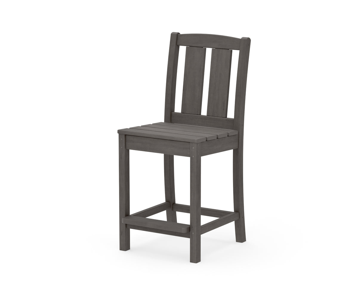 POLYWOOD Mission Counter Side Chair in Driftwood