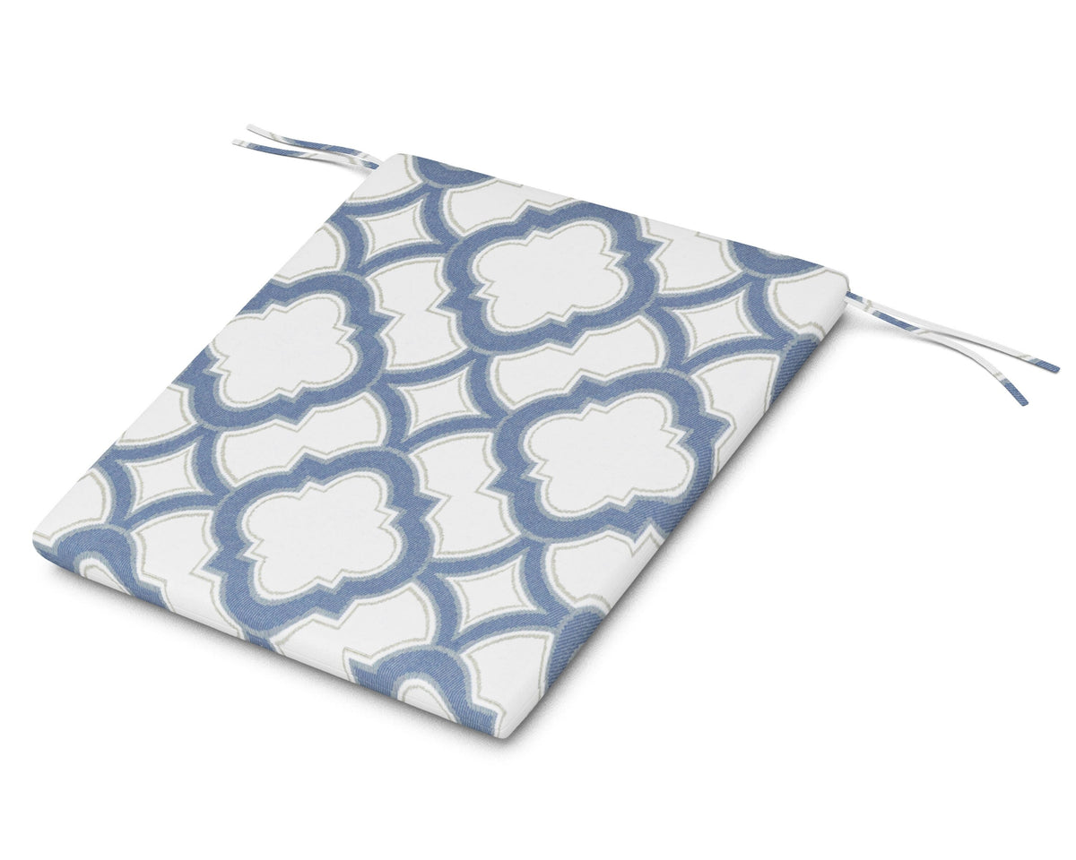 POLYWOOD AL100 Seat Pad in Trellis Sky Blue