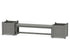 POLYWOOD 60" Country Living Straight Planter Bench Set - Large in Slate Grey