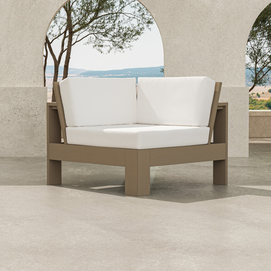 POLYWOOD Latitude Modular Corner Chair lifestyle