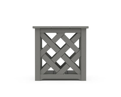 POLYWOOD Wovendale Accent Table angle view