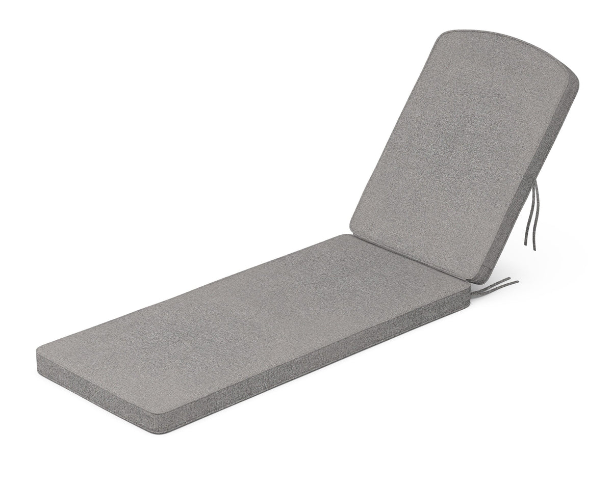 POLYWOOD Chinoiserie Chaise Cushion in Grey Mist