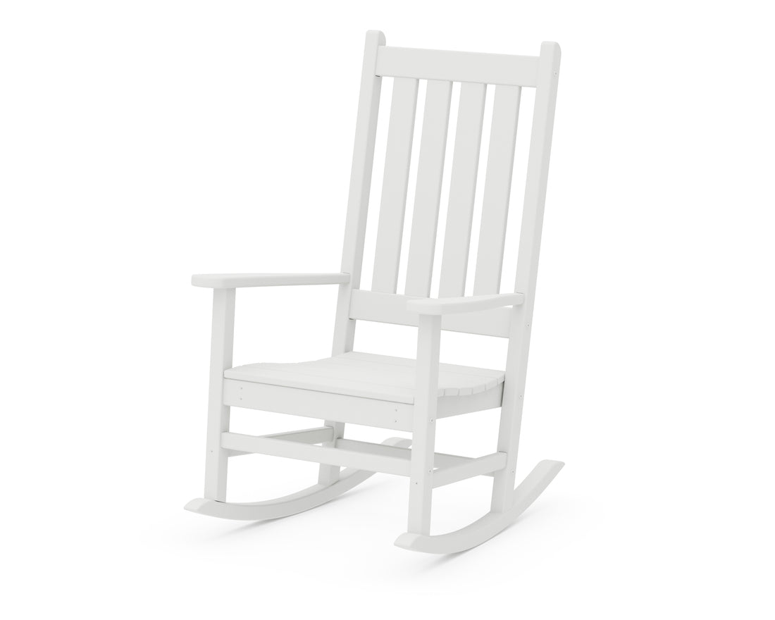 POLYWOOD Vineyard Porch Rocking Chair in White