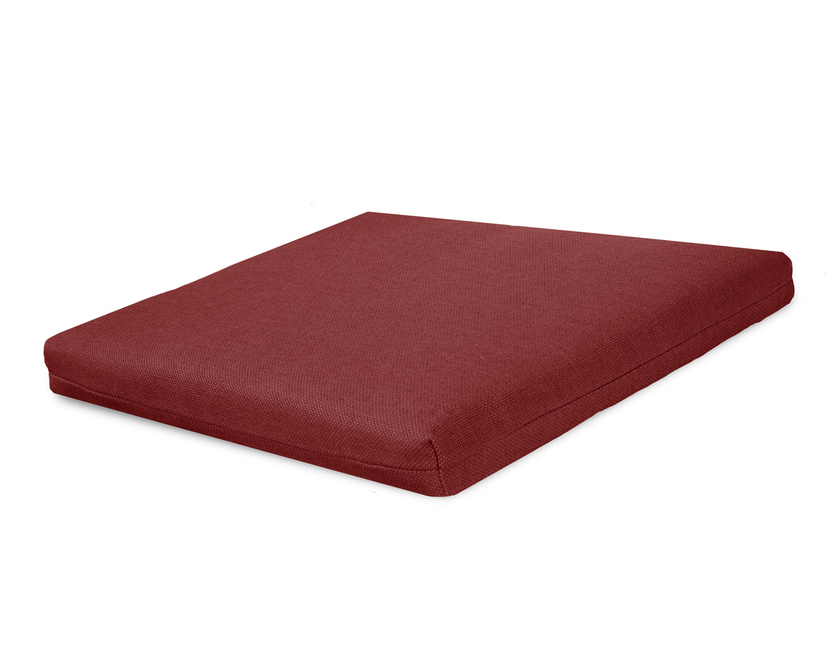 POLYWOOD South Beach Seat Cushion - 17"D x 20"W x 2.5"H in Essential Garnet