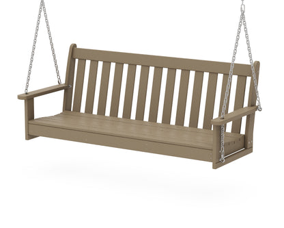 POLYWOOD Vineyard 60" Porch Swing in Vintage Sahara