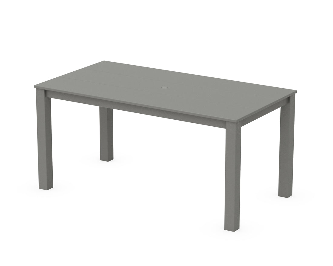 POLYWOOD Studio Parsons 34" X 64" Dining Table in Slate Grey
