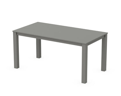 POLYWOOD Studio Parsons 34" X 64" Dining Table in Slate Grey