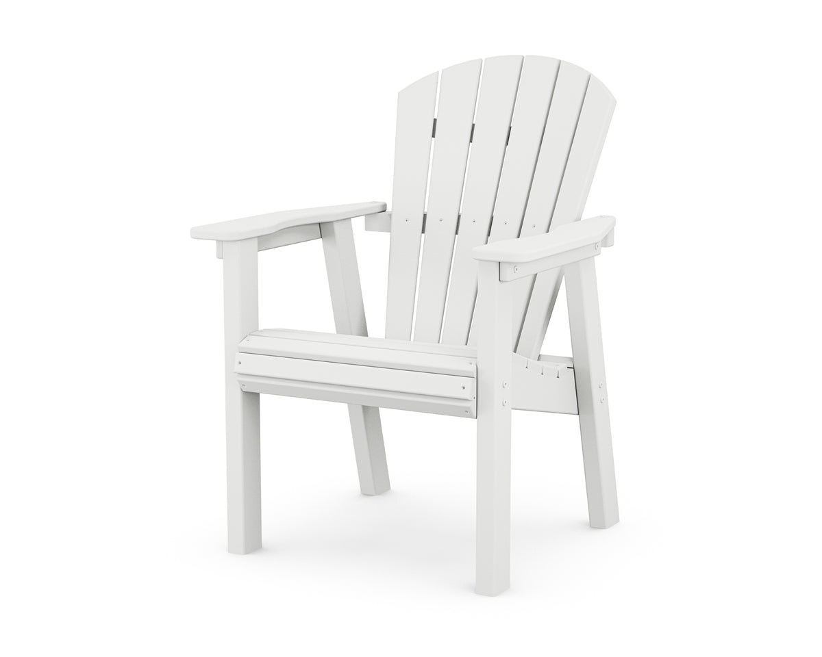 POLYWOOD Seashell Dining Chair in White