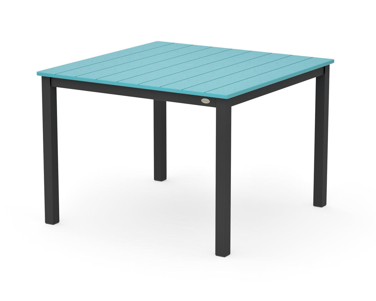 POLYWOOD Main Street 42 x 42 Dining Table in Black / Aruba