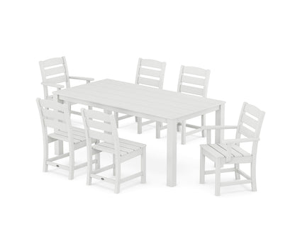 POLYWOOD Lakeside 7-Piece Parsons Dining Set in White