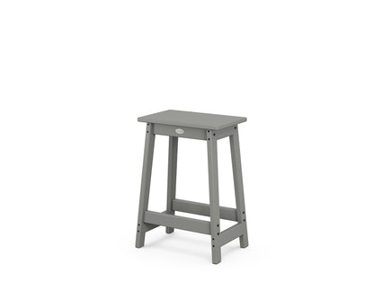 POLYWOOD Modern Studio Counter Stool in Slate Grey