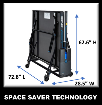 Kettler Outdoor 15 Ping Pong Table and Paddle Set