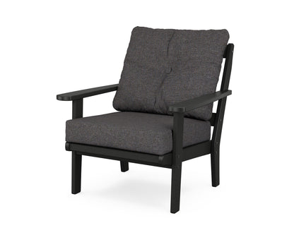 POLYWOOD Mission Deep Seating Chair in Black / Ash Charcoal