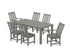 POLYWOOD Vineyard 7-Piece Parsons Dining Set in Slate Grey