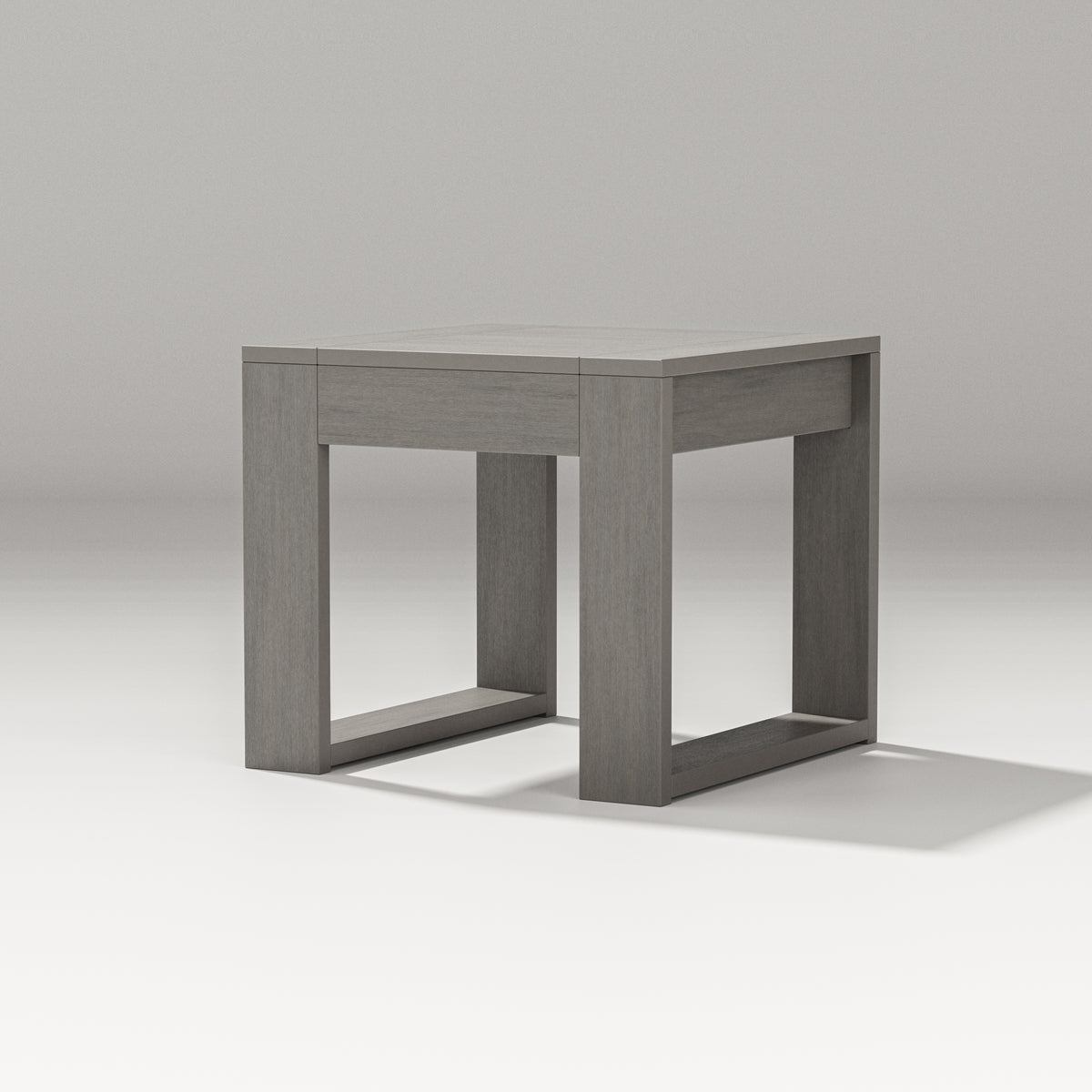 POLYWOOD Latitude End Table in Driftwood