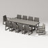 POLYWOOD PW Designer Series Elevate 11-Piece A-Frame Table Dining Set in Driftwood
