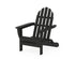 POLYWOOD Classic Folding Adirondack Chair in Black