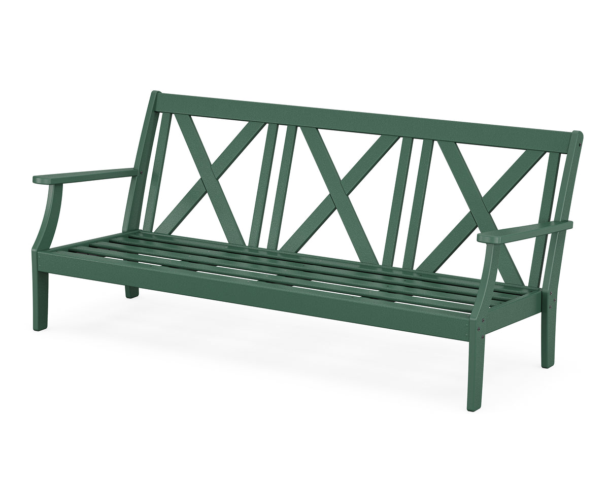 POLYWOOD Braxton Deep Seating Sofa Frame in Green