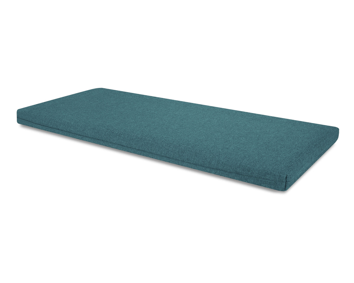 POLYWOOD Bench Seat Cushion - 18.5"D x 55.5"W x 2.5"H in Blend Lagoon