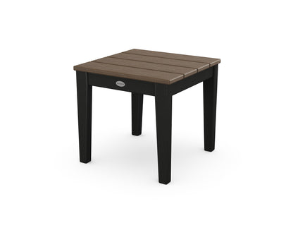POLYWOOD Newport 18" End Table in Black / Kona