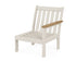 POLYWOOD Vineyard Modular Right Arm Chair Frame in Sand / Natural