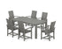 POLYWOOD Modern Adirondack 7-Piece Parsons Dining Set in Slate Grey
