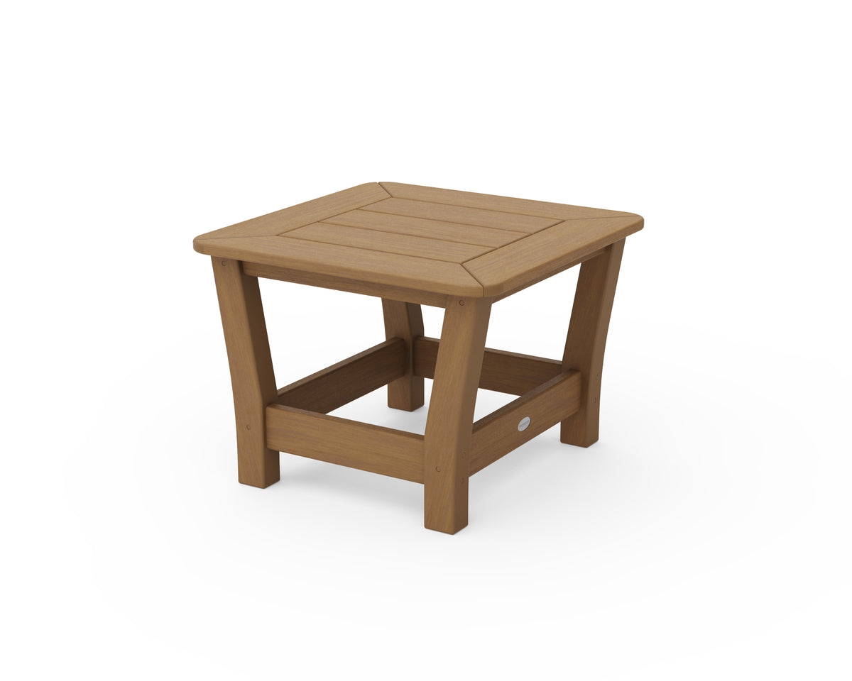 POLYWOOD Harbour Slat End Table in Natural
