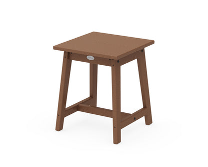 POLYWOOD Studio Side Table in Teak