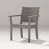 Gray wooden chair on a light gray background