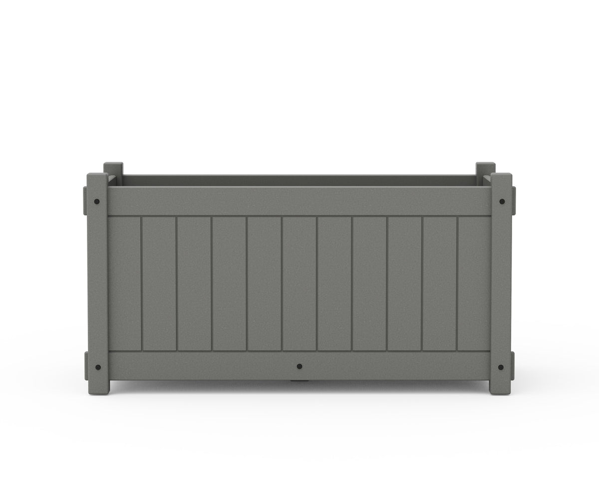 POLYWOOD Vineyard Large Rectangle Double Planter Box angle view