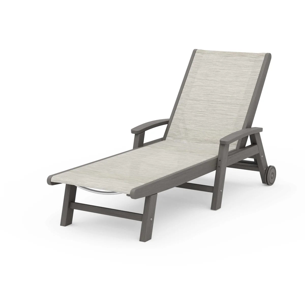 POLYWOOD Coastal Chaise with Wheels