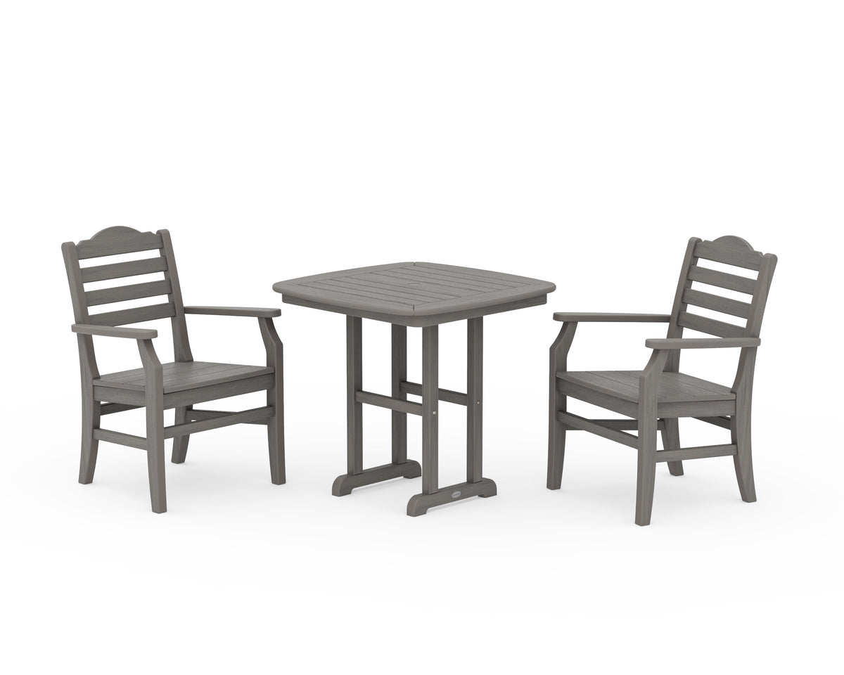 POLYWOOD Savannah 3-Piece Dining Set in Driftwood