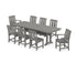 POLYWOOD Mission 9-Piece Farmhouse Dining Set with Trestle Legs in Slate Grey