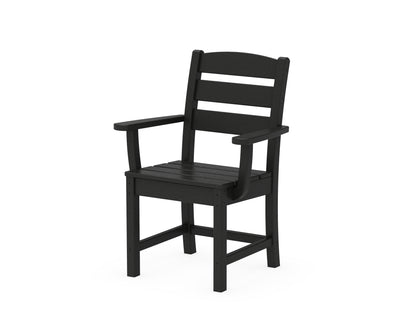 POLYWOOD Lakeside Dining Arm Chair in Black