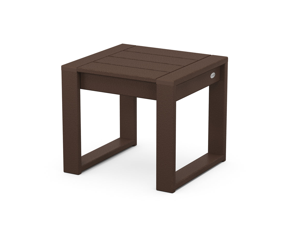 POLYWOOD EDGE End Table in Mahogany