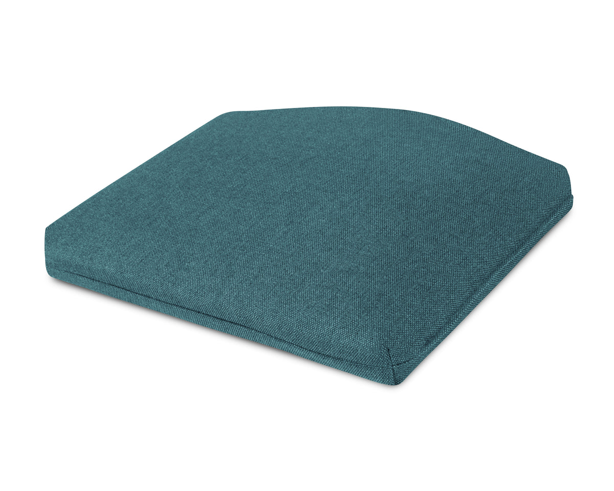 POLYWOOD Standard Seat Cushion 18"D x 22"W x 2.5"H in Blend Lagoon
