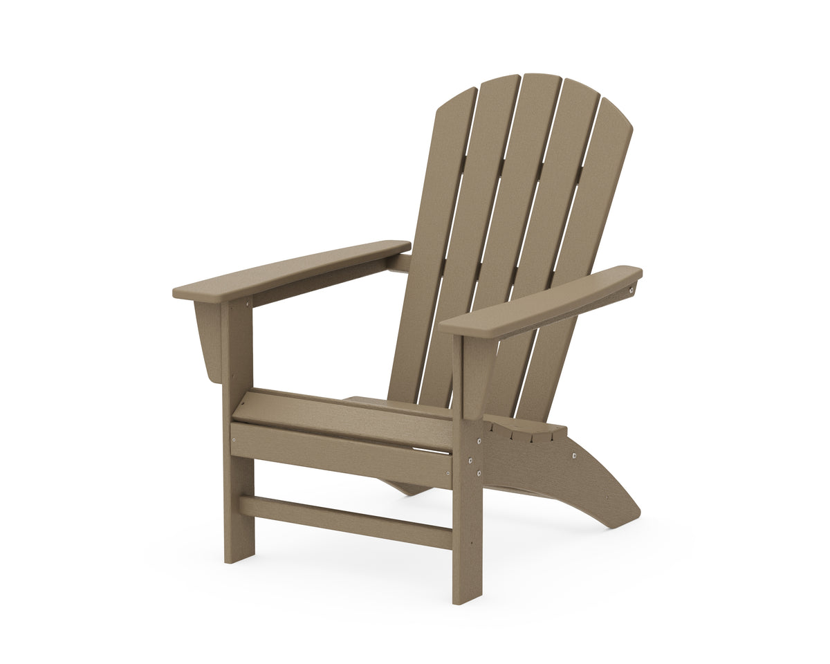POLYWOOD Nautical Adirondack Chair in Vintage Sahara