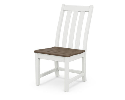 POLYWOOD Vineyard Dining Side Chair in White / Kona