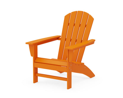 POLYWOOD Nautical Adirondack Chair in Tangerine