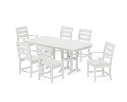 POLYWOOD Lakeside 7-Piece Dining Set in White
