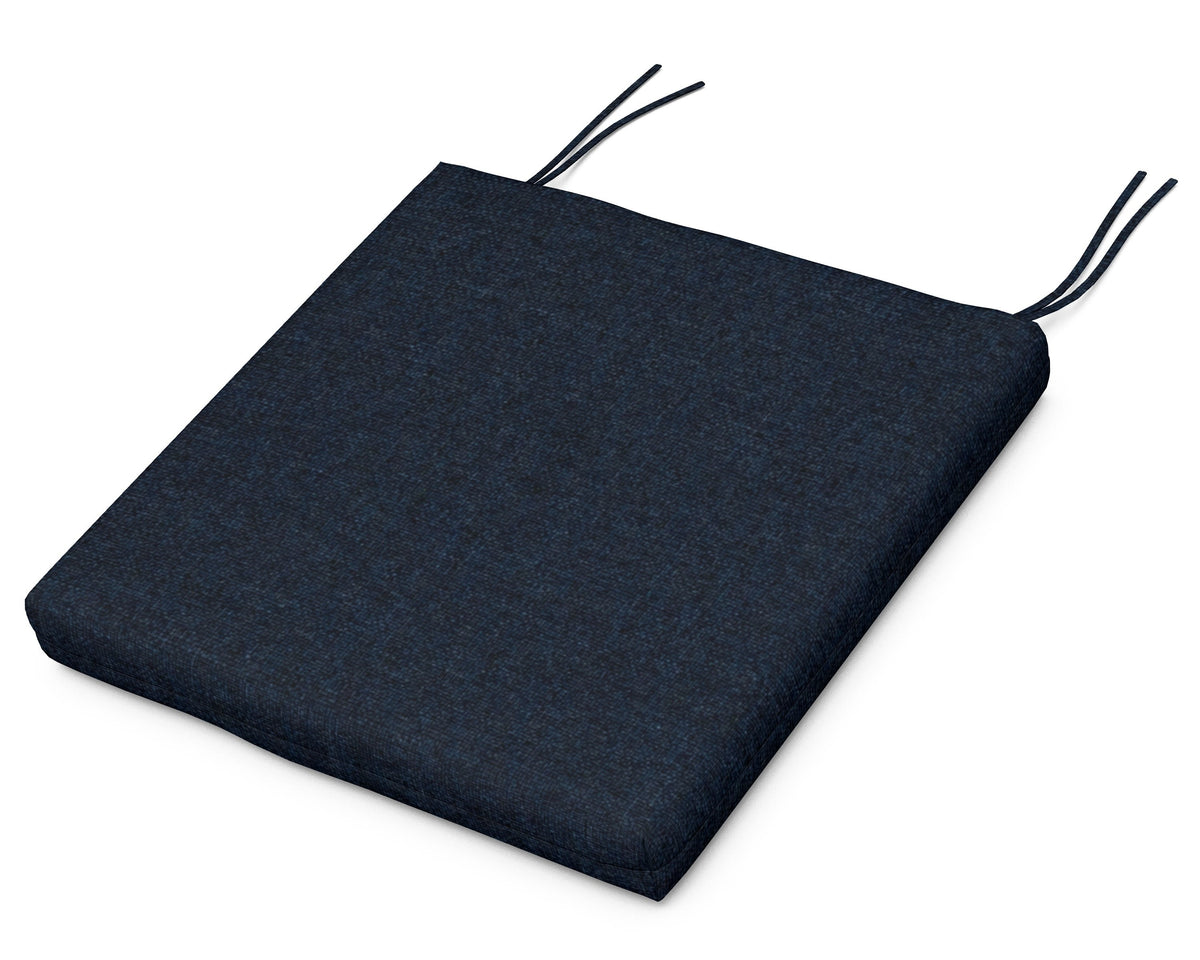 POLYWOOD Seat Cushion - 18.5"D x 20"W x 2.5"H in Marine Indigo