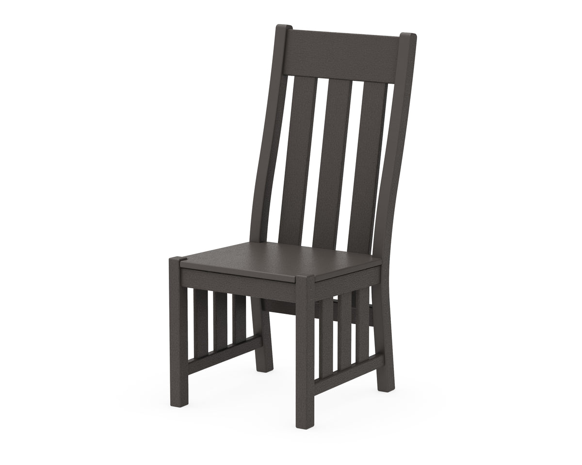 POLYWOOD Acadia Dining Side Chair in Vintage Coffee