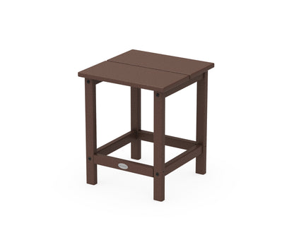 POLYWOOD Studio Square Side Table in Mahogany