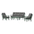 POLYWOOD Mission 4-Piece Deep Seating Set with Sofa in Green