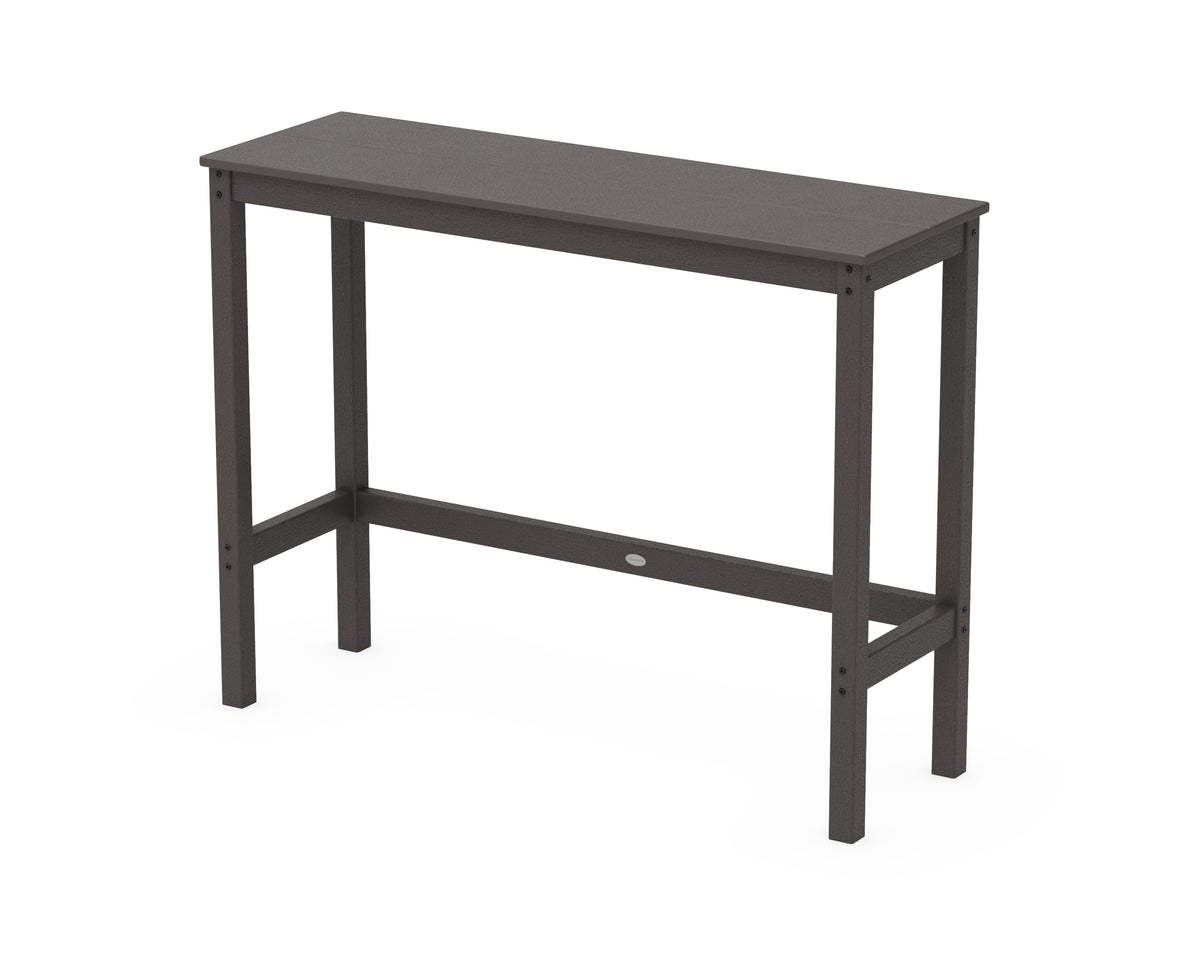 POLYWOOD Studio Balcony Bar Table in Vintage Coffee