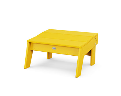 POLYWOOD Modern Studio Oversized Ottoman in Lemon