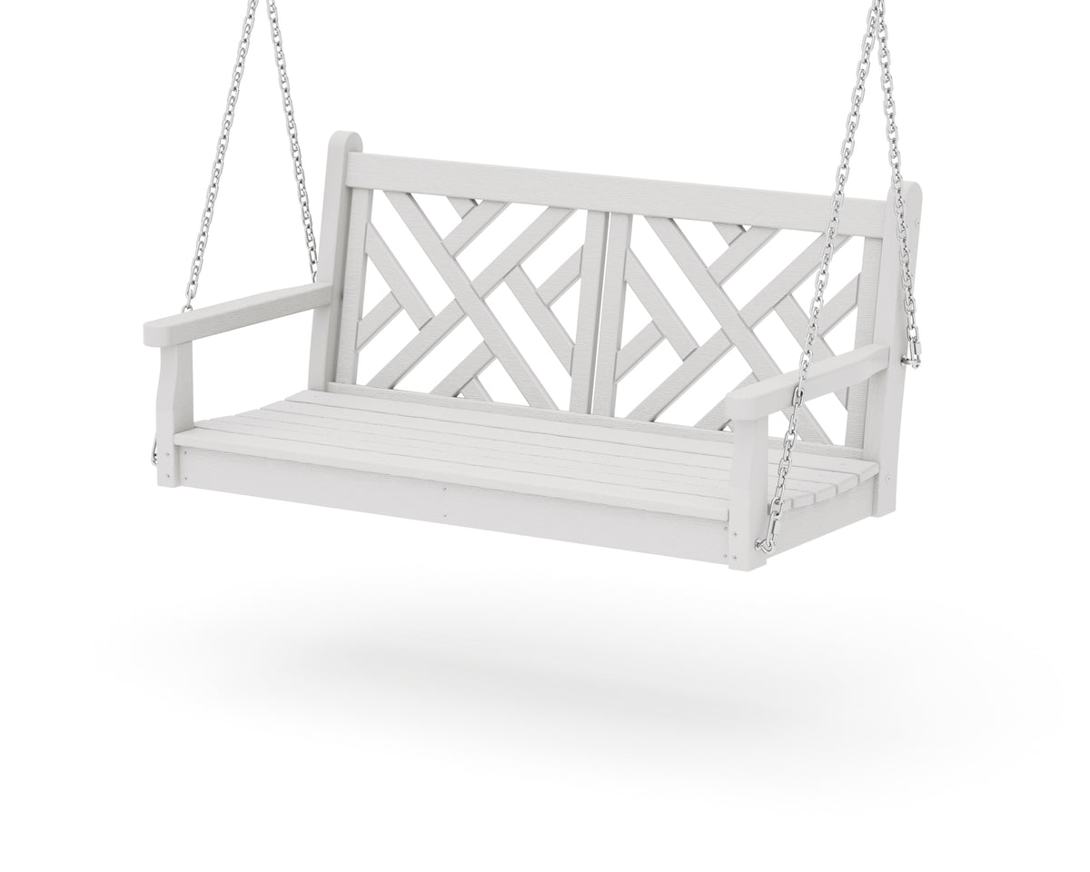 POLYWOOD Chippendale 48" Swing in Vintage White